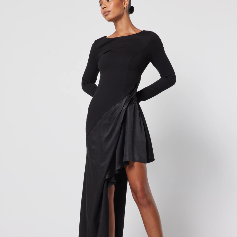 Elliatt Edinburgh Black Asymmetrical Cocktail Dress